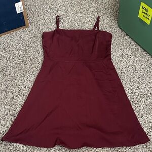 Chic Burgundy Mini Dress